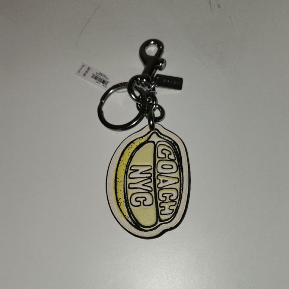 Coach Accessories - Coach lemon bag charm with Silver Accents